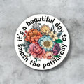 Smash the Patriarchy Floral Feminist Sticker