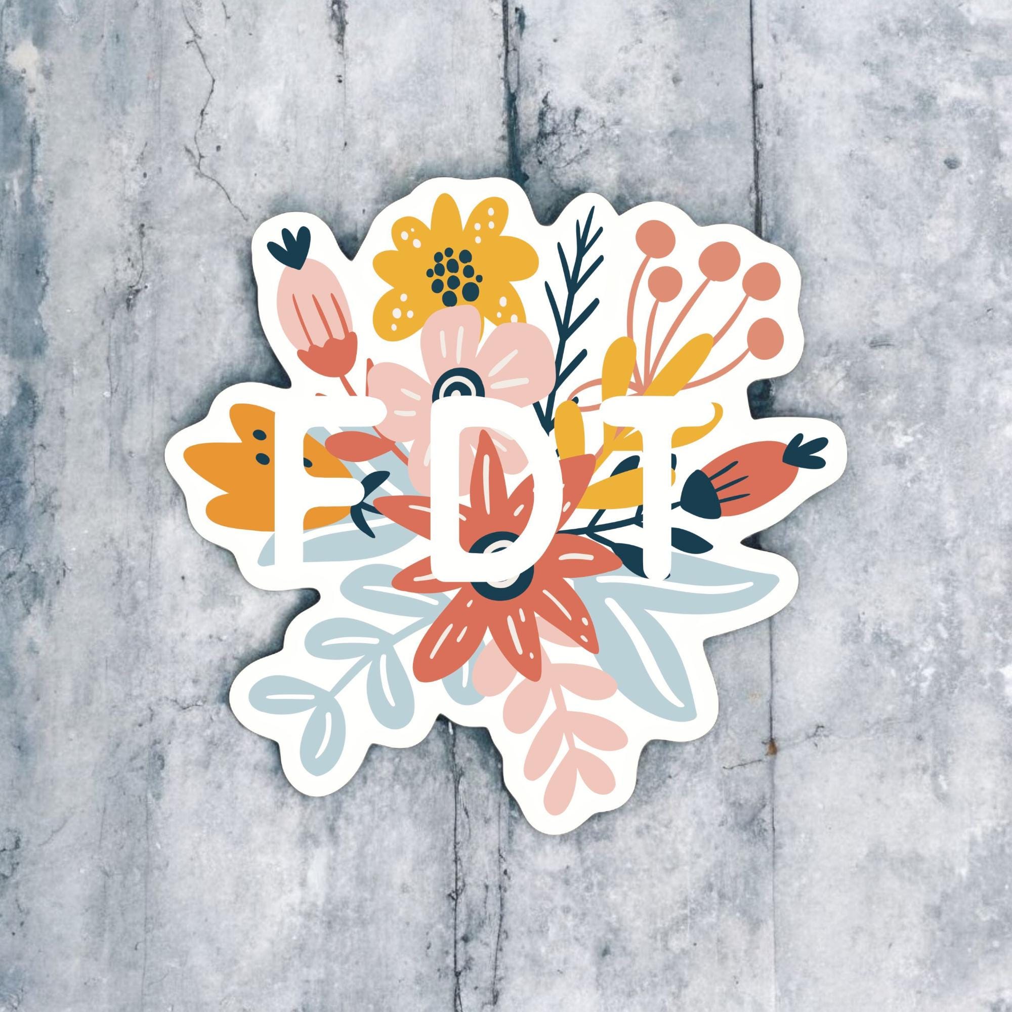 FDT Floral Sticker — Subtle Anti-Trump Botanical Vinyl Sticker