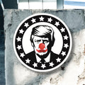 Anti-Trump Clown Sticker — Funny Satirical Political Vinyl Sticker