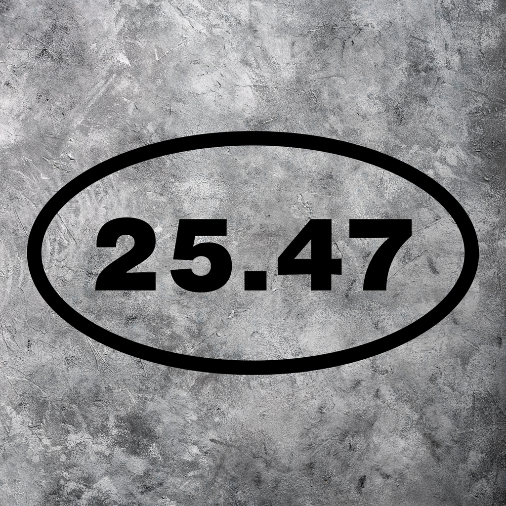 25.47 Oval Car Decal