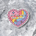 Rizz Em With the Tism Sticker – Funny Autism Neurodivergent Gift