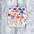 Fuck Trump Floral Cursive Sticker – Wildflower Anti-Trump