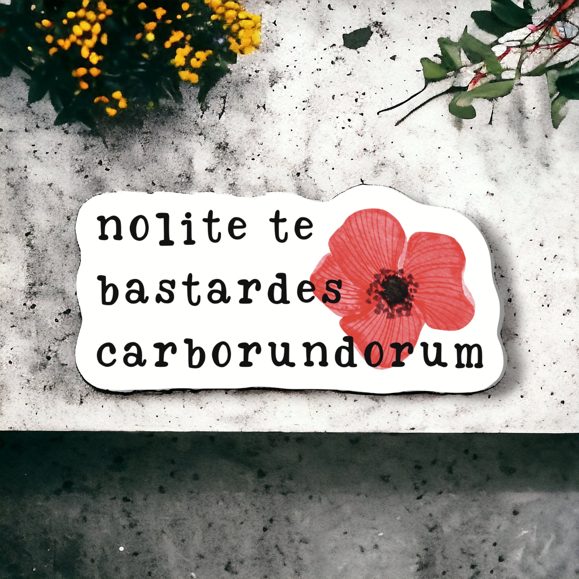 Nolite Te Bastardes Carborundorum Sticker | Feminist Empowerment Vinyl Decal