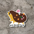 Hedgehog Anti-Trump Sticker — Funny Political Vinyl Decal