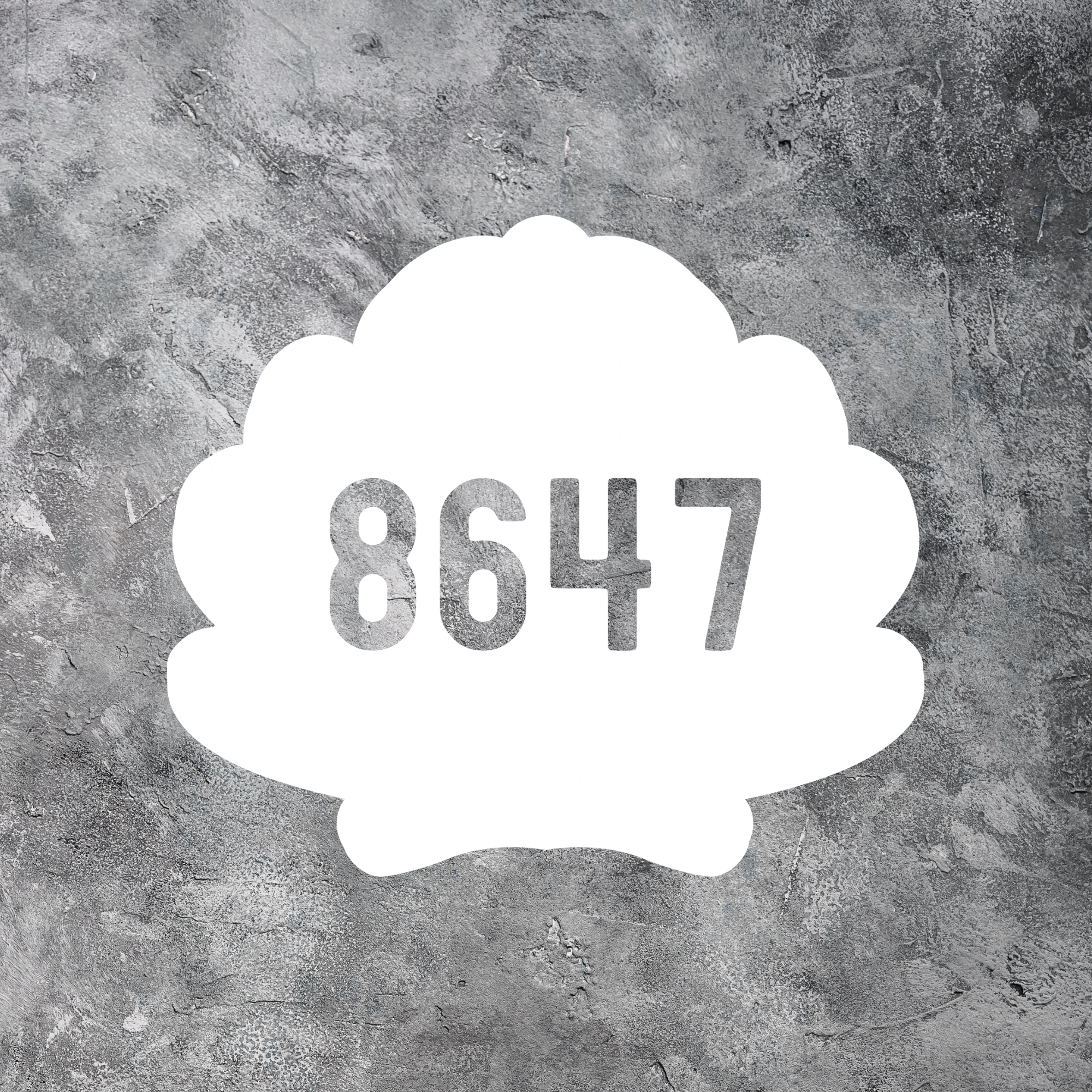 8647 Seashell Decal | Subtle Anti-Trump Coastal Parody | Beachy Progressive Resist Design