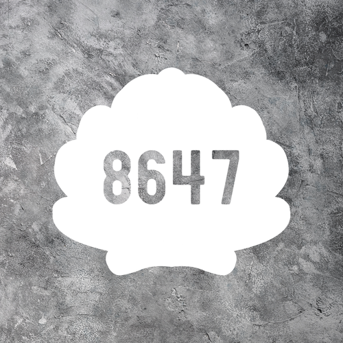 8647 Seashell Decal | Subtle Anti-Trump Coastal Parody | Beachy Progressive Resist Design
