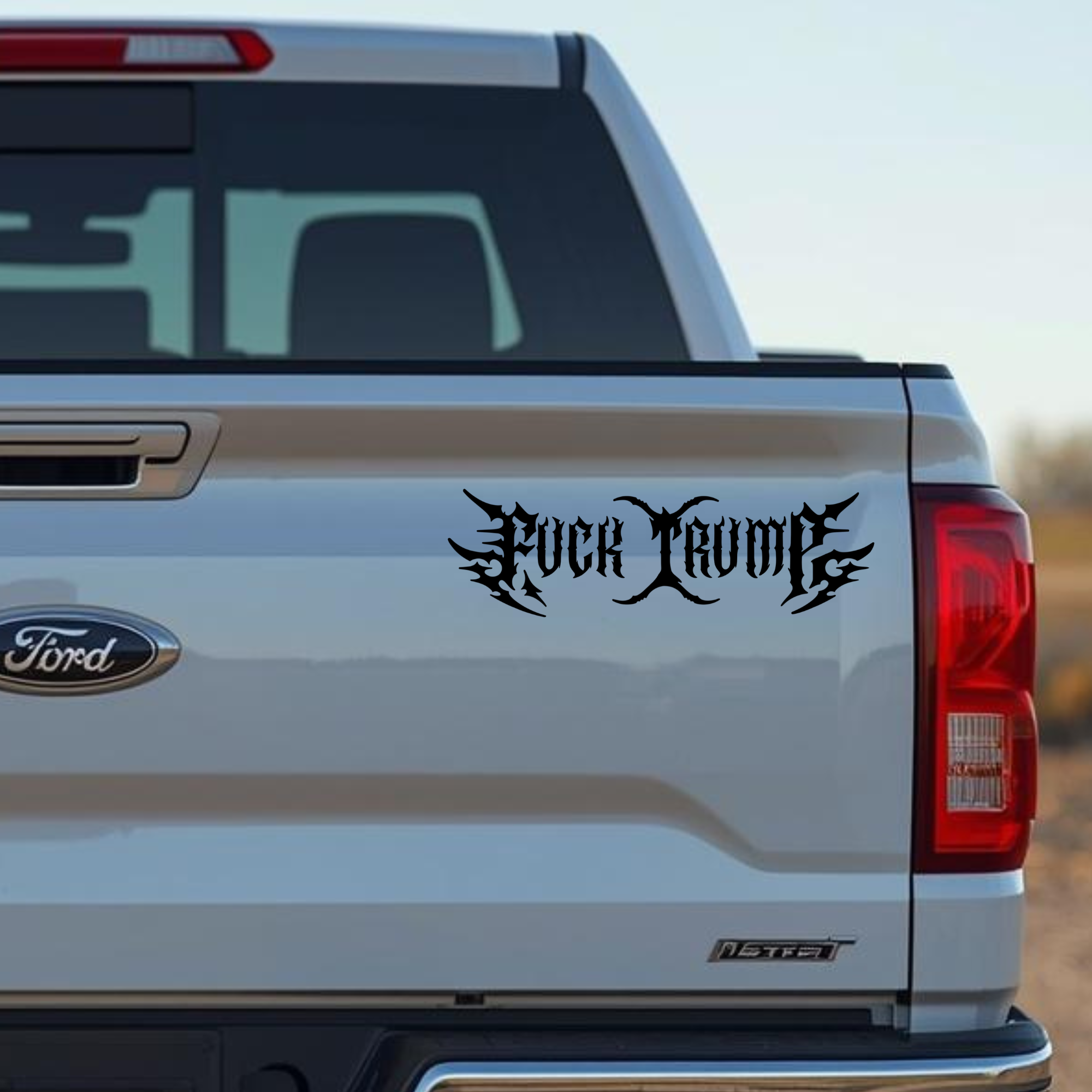 Fuck Trump Death Metal Vinyl Decal – Weatherproof Bumper Sticker