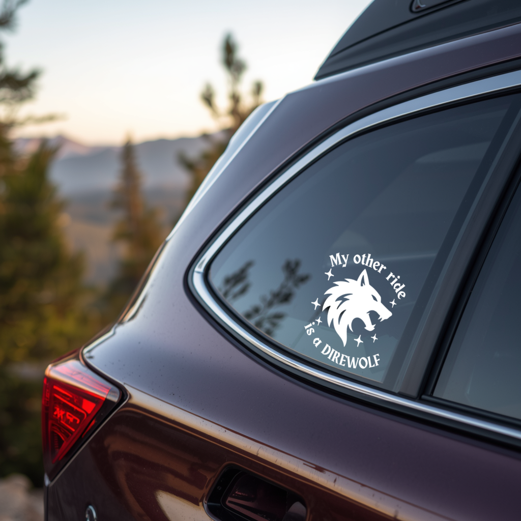My Other Ride Is a Direwolf Car Decal