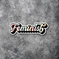 Feminist Sticker — Retro Script Vinyl Sticker