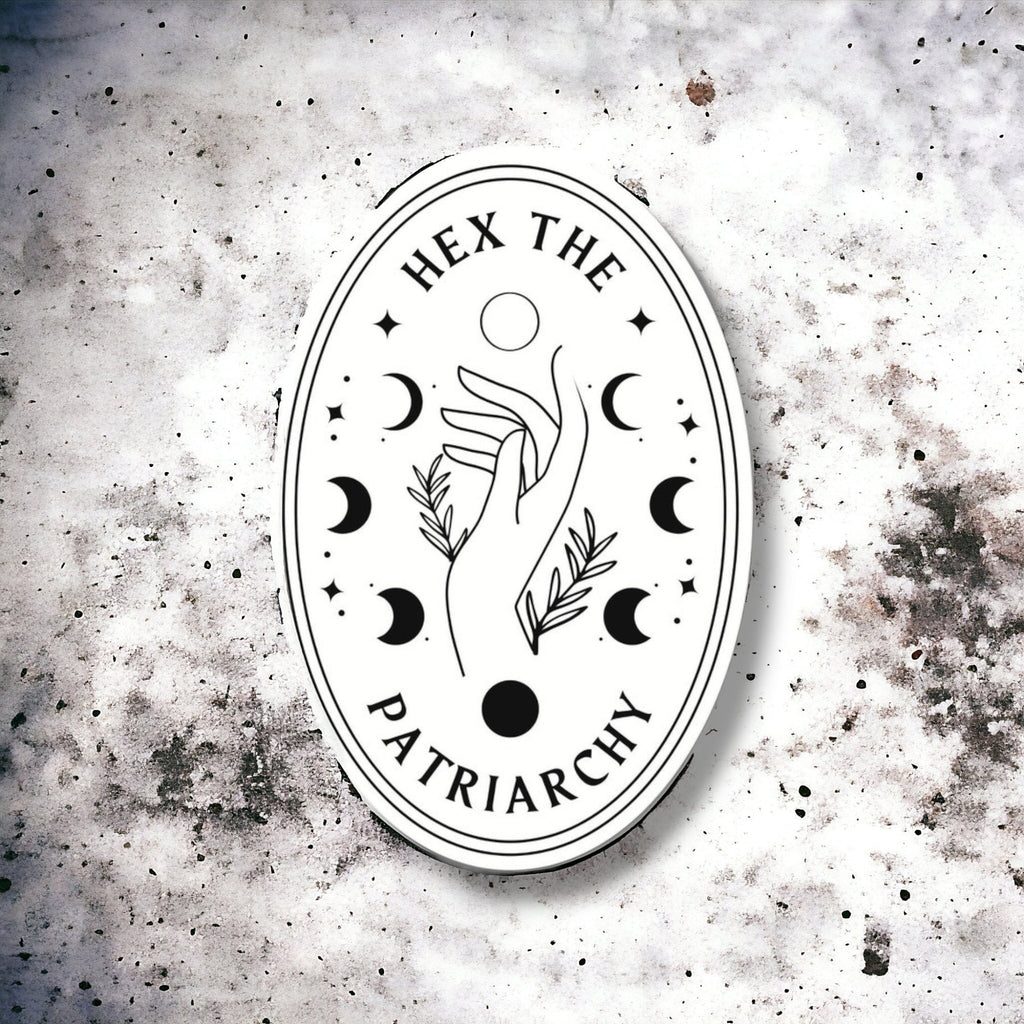 Hex the Patriarchy Sticker — Witchy Feminist Vinyl Sticker