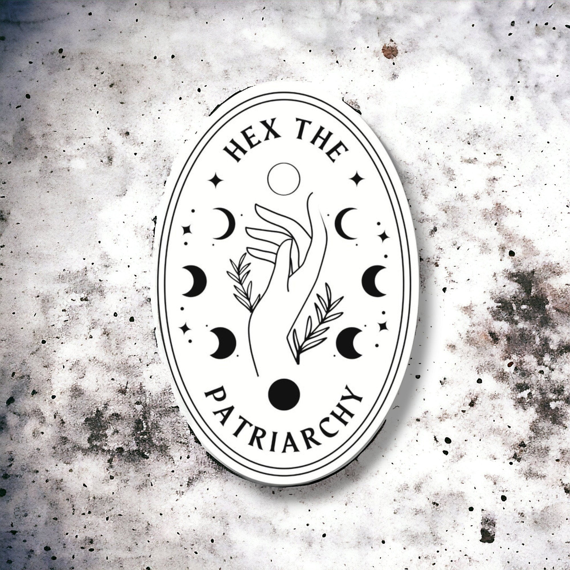 Hex the Patriarchy Sticker — Witchy Feminist Vinyl Sticker