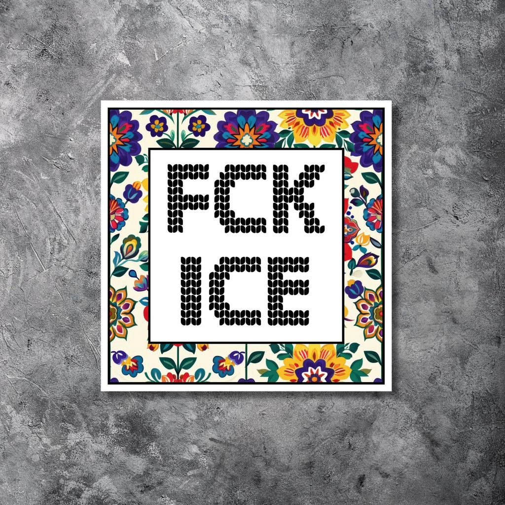 FCK ICE Protest Sticker | Immigration Rights Activist Vinyl Decal